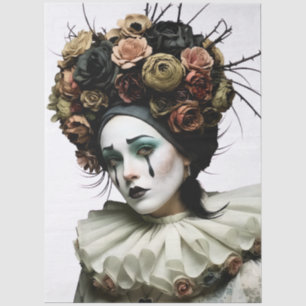 Mousseline Papier de découpage tissue, sombre romantique