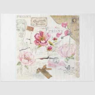 Mousseline Papier de découpage Vintage romantique