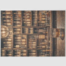 Papier de découpage Whiskey - Élégance de barre ru