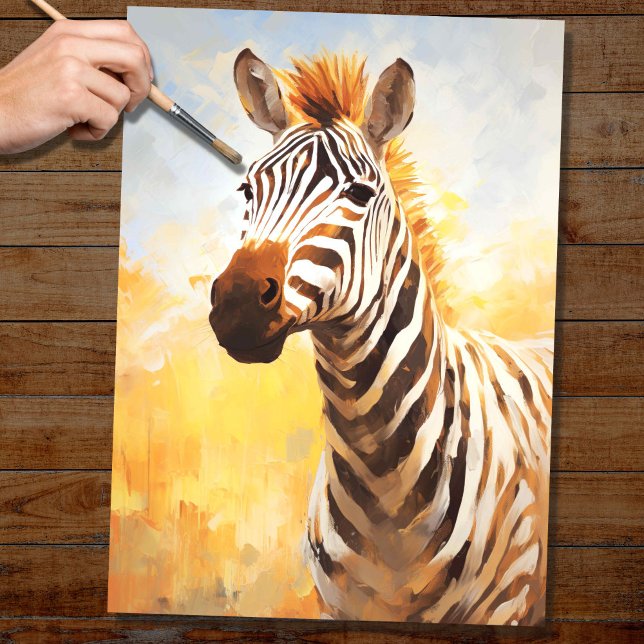 Mousseline Papier de découpage Zebra 2 (Créateur téléchargé)