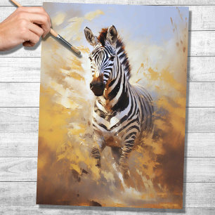 Mousseline Papier de découpage Zebra 3