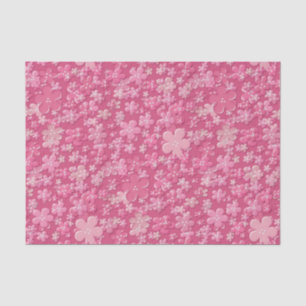 Mousseline PAPIER DE FLEURS ÉPARGNÉES-Mauve-TISSUE