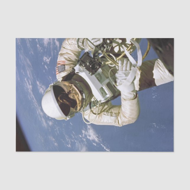 Mousseline Papier de fond américain Astronaut (Recto)