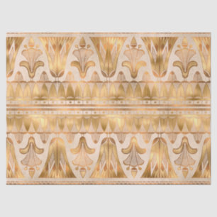 Mousseline Papier de fond Art déco Gold Shimmer