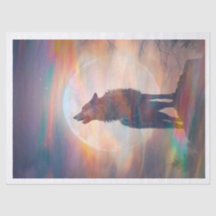 Papier de fond Aurora Fog Wolf