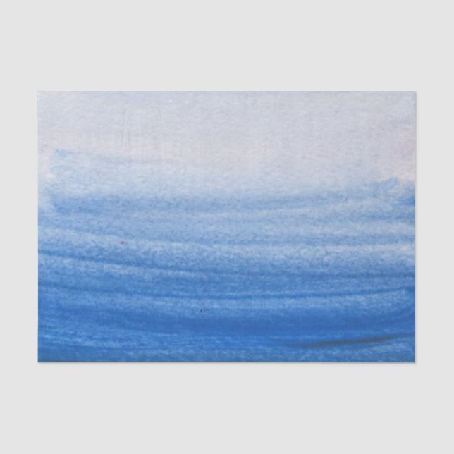Mousseline Papier de fond bleu et blanc (Recto)