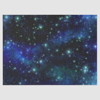 Mousseline Papier de fond bleu Galaxy