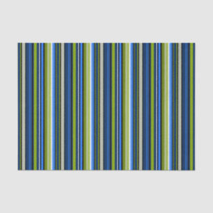 Mousseline Papier de fond bleu vert Sporty
