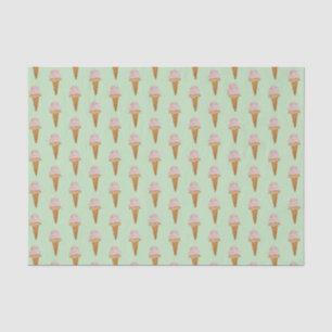Mousseline Papier de fond de crème glacée aquarelle (vert men