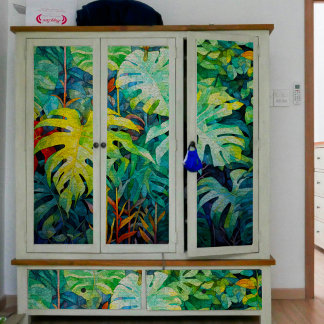 Mousseline Papier de fond de découpage tropical