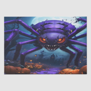 Mousseline Papier de fond de tissu Spider Monster