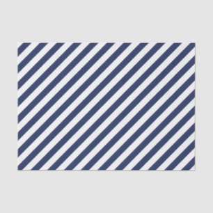Mousseline Papier de fond Diagonal de la Marine