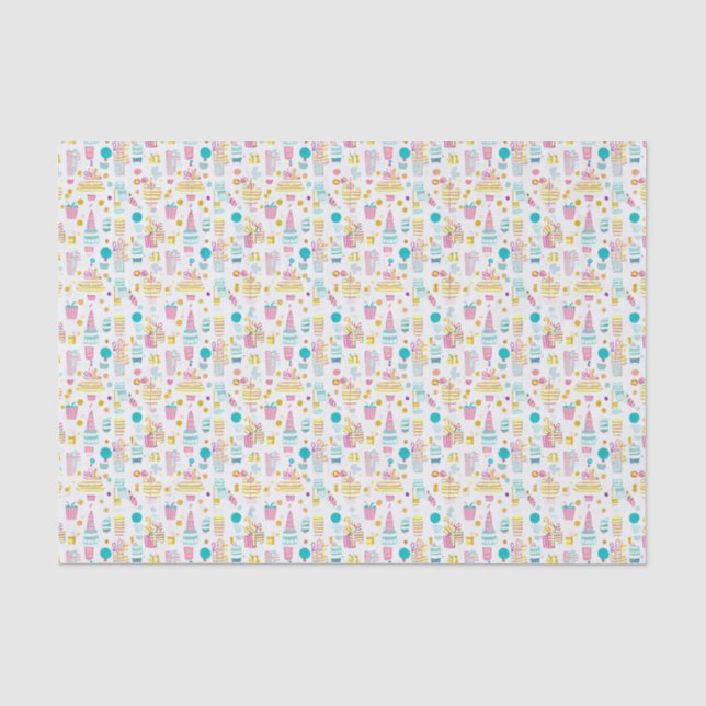 Mousseline Papier de fond du Motif de parti (Recto)