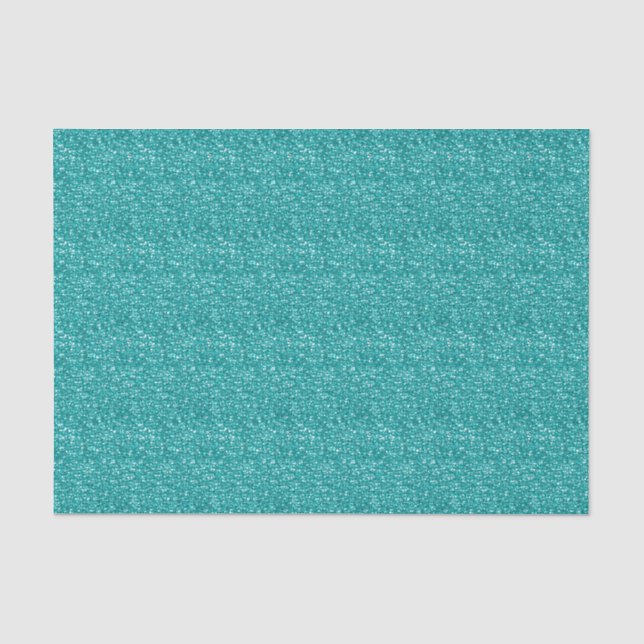 MOUSSELINE PAPIER DE LAVAGE AQUA BLEU SEQUINS-TISSUS (Recto)