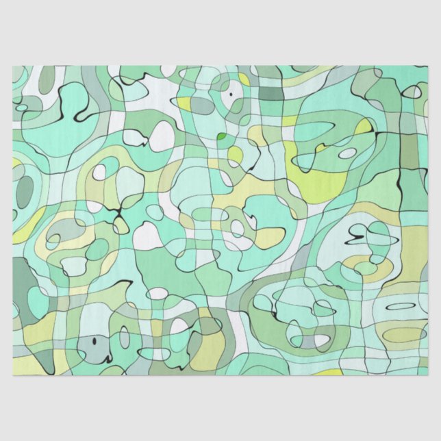 Mousseline Papier de mouchoir vert (Recto)
