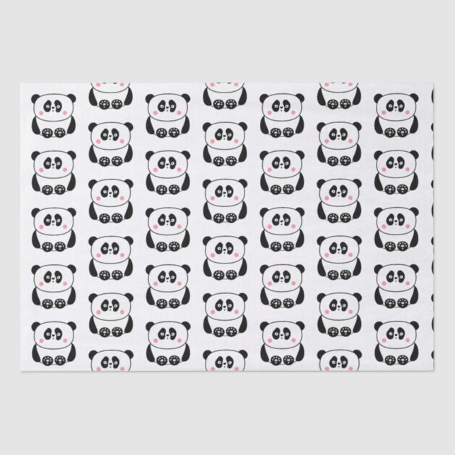 Mousseline Papier de panda de style kawaii (Recto)