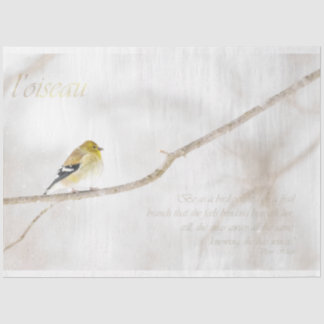 Mousseline Papier de papier de découpage Goldfinch