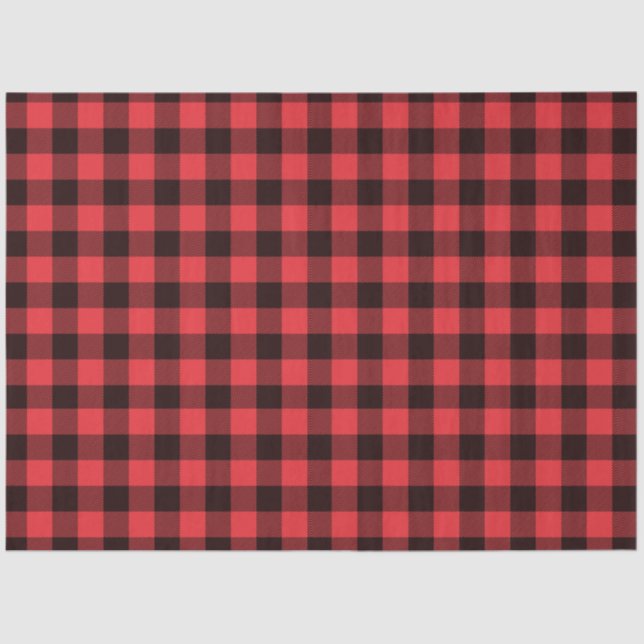 Mousseline Papier de papier de découpage noir rouge (Recto)