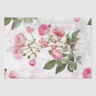 Mousseline Papier de papier de découpage rose Vintage