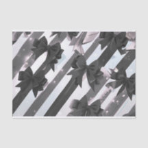 Papier de papier de tissu à arc noir 2