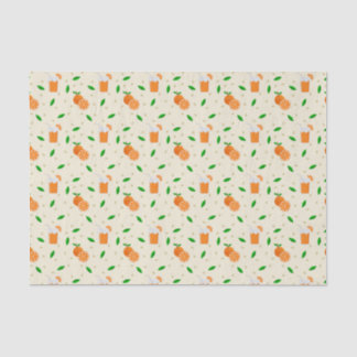 Mousseline Papier de papier de tissus orangé à thème