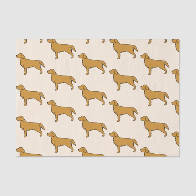 Mousseline Papier de papier papier Retriever d'or (Recto)