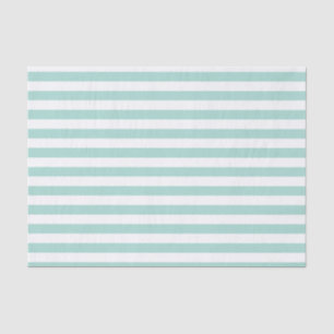 Mousseline Papier de papier tissu Aqua Stripes