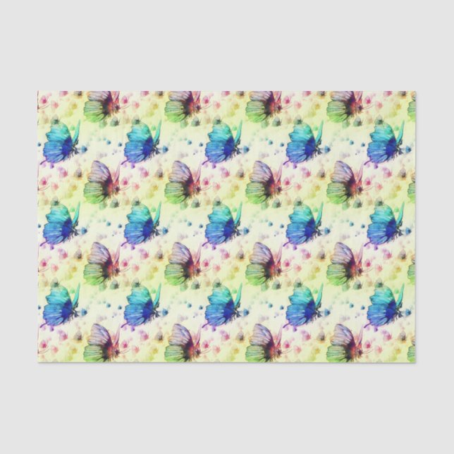 Mousseline Papier de papier Tissu Aquarelle (Recto)