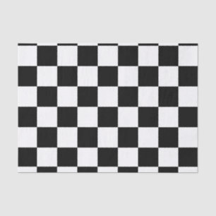 Mousseline Papier de papier tissu Checker Flag