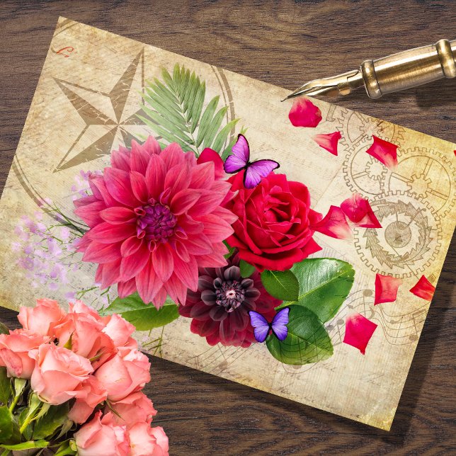 Mousseline Papier de papier tissu de découpage de fleurs éphé (Créateur téléchargé)