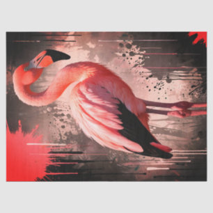 Mousseline Papier de soie/découpage Flamingo