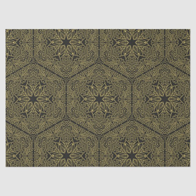 Mousseline papier de tissu à motif mandala (Recto)