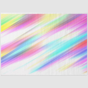 Mousseline papier de tissu abstrait arc-en-ciel