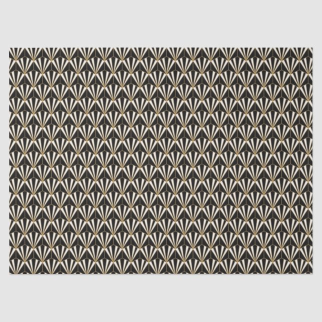 Mousseline papier de tissu art déco (Recto)