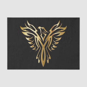 Mousseline papier de tissu ascendant phoenix
