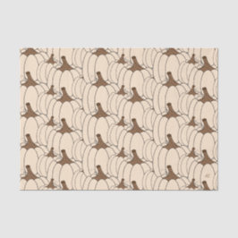 Mousseline Papier de tissu crémeux blanc citrouille