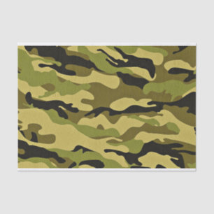 Mousseline papier de tissu de camouflage