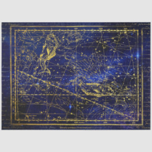Mousseline papier de tissu de constellation