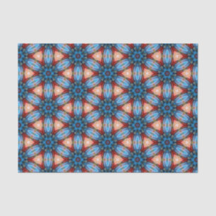 Mousseline papier de tissu de gemmes bleu