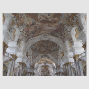 Mousseline papier de tissu de la cathédrale baroque allemande