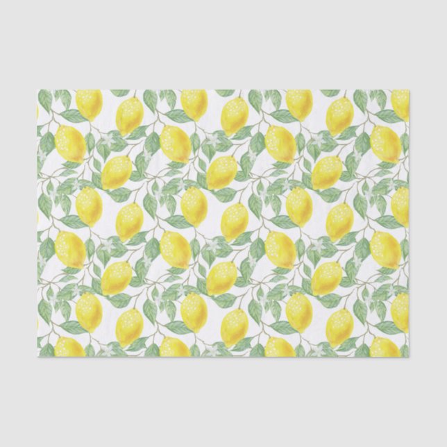 Mousseline Papier de tissu de la vigne de citron (Recto)