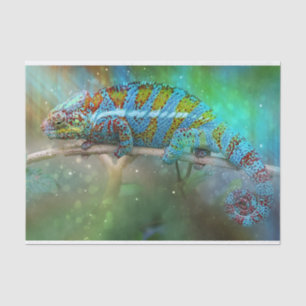 Mousseline papier de tissu de lézard camouflé