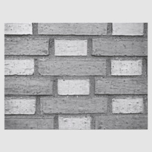 Mousseline papier de tissu de mur en brique grise