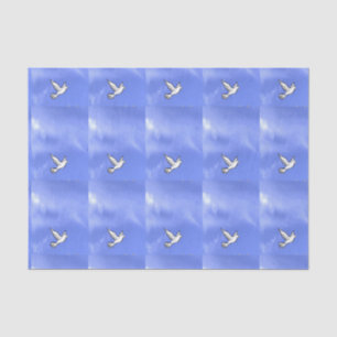 Mousseline Papier de tissu décoratif Dove