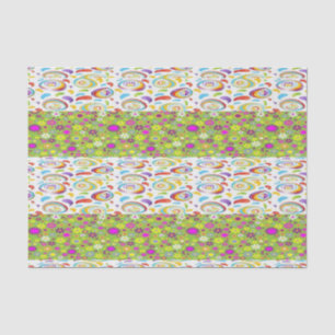 Mousseline Papier de tissu décoratif Floral