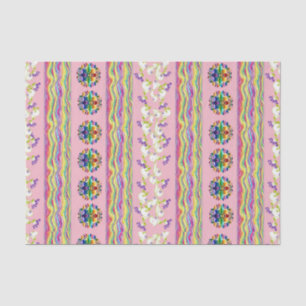 Mousseline Papier de tissu décoratif Floral