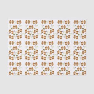 Mousseline Papier de tissu décoratif Floral