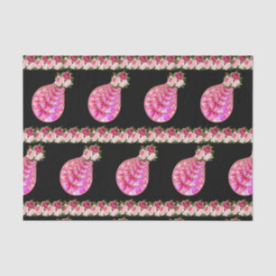 Mousseline Papier de tissu décoratif Floral