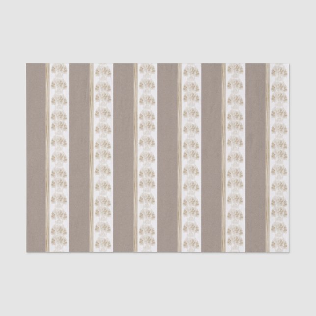 Mousseline Papier de tissu décoratif Floral (Recto)