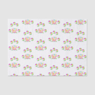 Mousseline Papier de tissu décoratif Floral